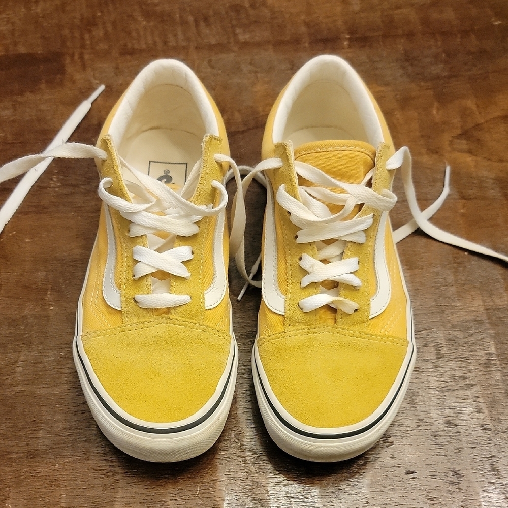 Vans Yellow and White Sneakers